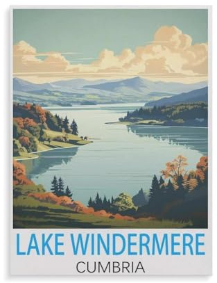 Erwachsene und Kinder Puzzle 1000 Teile Puzzle，Lake Windermere Cumbria，einfaches Puzzlespiel Rollenpuzzle Lernspiel Spielzeug Familie Dekoration（75x50cm）-GZ61