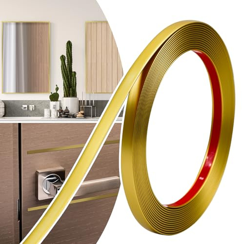 JSIWOTH Moulure Décorative Autoadhésive Flexible 10mm x 6M