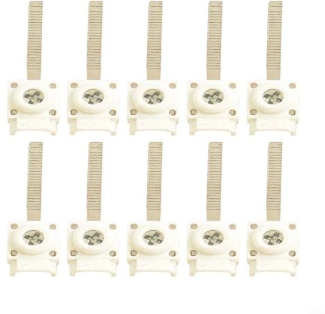10 Stück Klemmen für Sammelschiene 25 mm², 63A Verteilerkasten Anschlussklemmen, Sicherungsautomaten Verbinder, Kunststoff Weiß