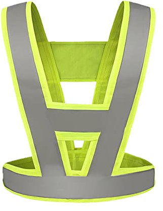 GOGO Gilet réfléchissant Gilet de Sécurité Gilet de Course de Nuit Haute visibilité pour Le Jogging/Vélo/Marche