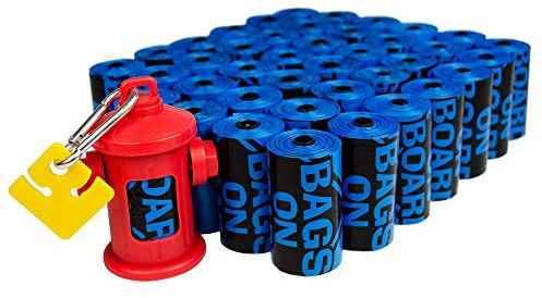 Väskor ombord hundbajspåsar – starka, läckagesäkra hundavfallspåsar – 23 x 35 cm, 600 blå påsar (3203940071)