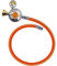 Gasschlauch Set bestehend aus Gasdruckregler 50 mbar mit Manometer und Sicherheitsventil sowie flexiblem Gasschlauch 80 cm - ideal für Gasgrills, Heizstrahler, Hockerkocher, Gaskocher, Lampen, uvm.