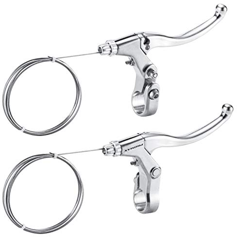 CNC CNCLOL 1 Par Maneta Freno bicicleta, Palanca Freno para Carretera Montaña, Plata