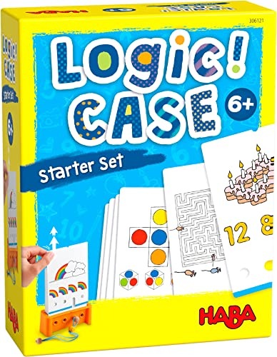 HABA Logic! CASE Starter Set 6+, Logikspiel für Kinder ab 4 Jahren, Reisespiel, 306118