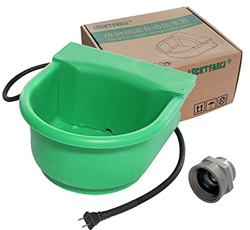 Automatischer beheizter Hundenapf 1,3 Gallonen Outdoor Thermowassertrog für Haustiere, Viehtier, Rinder, Schafe und Pferdetrinker