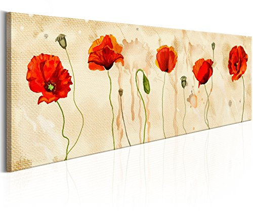 B&D XXL - Tableau Acoustique Nature 120x40 cm 1 Partie - Décoration Murale Anti-Bruit Isolation Phonique Bureau Chambre Panneau Insonorisant Impression sur Toile - Fleur b-C-0120-b-a