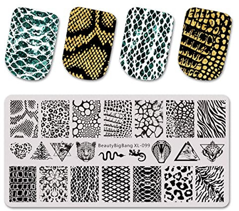 Bemvp Fashion Animal Patrón De Leopardo Plantilla De Estampado Imagen De Estampado Plaz De Estampado De Uñas