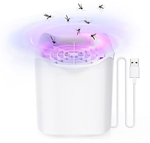 Insektenvernichter USB, Elektrischer Insektenvernichter Elektrisch Lampe, Tragbar Mückenfalle Elektrisch Mückenlampe, Fliegenfalle Elektrisch Moskito Killer Insektenvernichter Lampe für Innen Außen