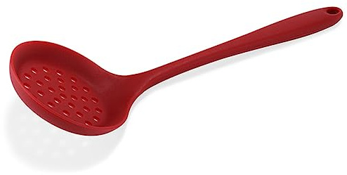 BESTonZON Schiumarola in Silicone per Cucina di Qualità Alimentare Manico, Grande Capacità e Design Antiscivolo per Casa e Caffetteria