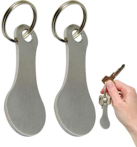 Maciun Jetons de Caddie | Porte-clés Robustes Jetons de Caddie | Panier Porte-clés Décorations pour Hommes Femmes