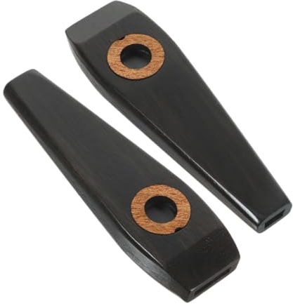 ibasenice 2sätze Holz-kazoo Instrumente Für Erwachsene Leicht Spielbar Für Gitarre Ukulele Und Mehr Inklusive Membranen Und Dämpfer Für Musikliebhaber Und Anfänger