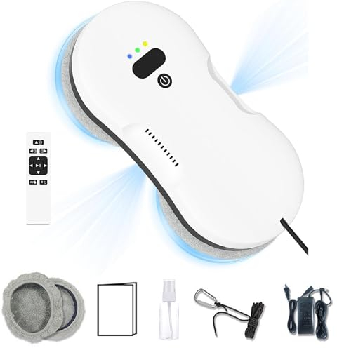 ERSDM Robot lavavetri Automatico, Robot lavavetri Automatico con spruzzo d'Acqua, Lavavetri telecomandato, Robot Elettrico Intelligente, Robot lavavetri Intelligente Aspirazione 5200Pa for Windows