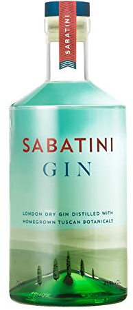Sabatini | London Dry Gin | 700 ml | Aus neun rein toskanischen Botanicals | Leichter, vollmundiger Geschmack