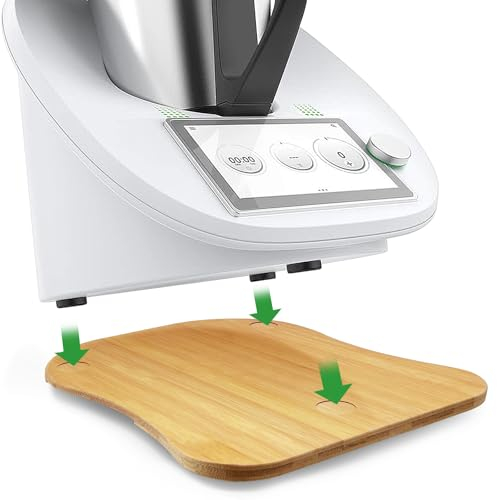 koitoy Gleitbrett für Thermomix TM6/TM5,Gleitbrett aus Holz,Müheloses Verschieben & Dämpfung,Schnelles Bewegen Rollbrett,Zubehör für Thermomix TM5 TM6,sliding