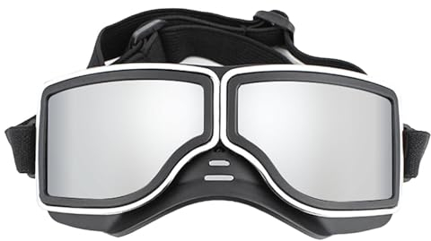 Eventerde Schutzbrille für Hunde,Hundebrille große Rassen - UV-Schutzbrille mit verstellbarem Riemen für Hunde,Hundebrille, wasserdicht, Winddicht, Hundebrille für mittelgroße oder große Hunde