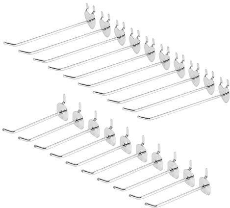 MUSISALY 20pcs Heart-Shaped Apple-Shaped Hooks for Wall Store Display Home Supplies