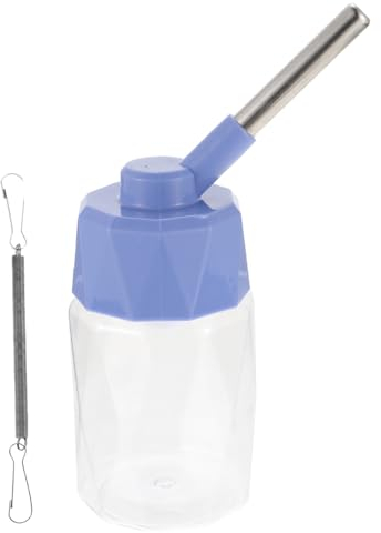 BELLIFFY Kleine Haustiere Wasserflasche Für Hamster Kaninchen Automatischer Wasserspender Mit Edelstahldüse Wasserbehälter Für Hamsterkäfig Praktischer Wasserspender Ohne Nass Werden