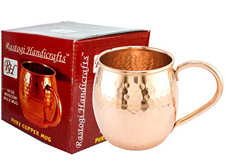 Pure Copper Hammered Copper Mug Copper Handle - Pure Copper Wine Cup - Vodka Mug -Bar Mug