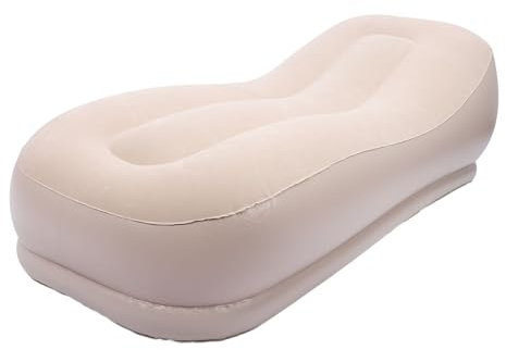 Depisuta Selbstaufblasendes Sofa, Tragbare Aufblasbare Liege, Ergonomisches Aufblasbares Sofa, Stuhl, Schlafen, Camping, Schlafsofa, Aufblasbare Liege, Strandkorb, Zubehör für Büro, Zuhause