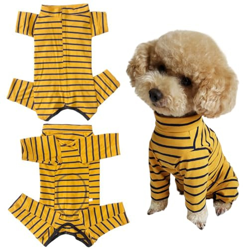 Kukaster Pet Body para perros después de la operación, cuerpo op de castración para perros, body para perros después de operación, body para perros con piernas, trajes de protección para heridas