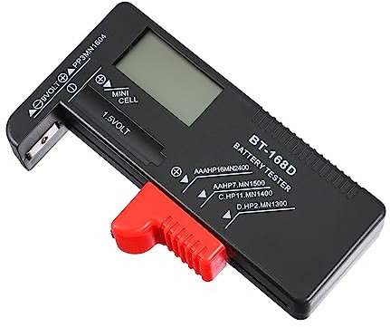 MERRYHAPY Digitaler Batterietester Bt-168d Für Aa Aaa 9v Knopfzellen Tragbarer Batteriespannungsprüfer Mit Analoger Anzeige Batterieloses Prüfgerät Für Haushaltsbatterien