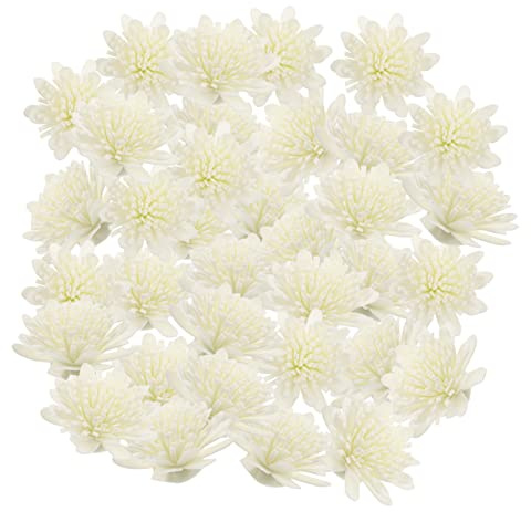 HOLIDYOYO 100pezzi Fiori Diffusori Aromaterapia Crisantemo in PE Bianco Accessori Frangranza per Oli Essenziali Decorativi e Funzionali per Diffusori di Profumo