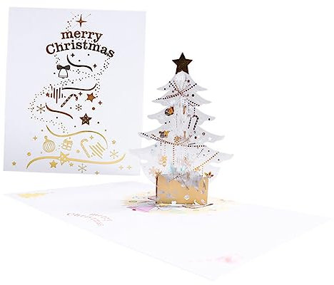 GRIRIW Weihnachtsbaum Grußkarte Stilvolle Popup-karte Für Festliche Grüße Für Weihnachten Mit Hochwertigem Material Und Beeindruckendem Design