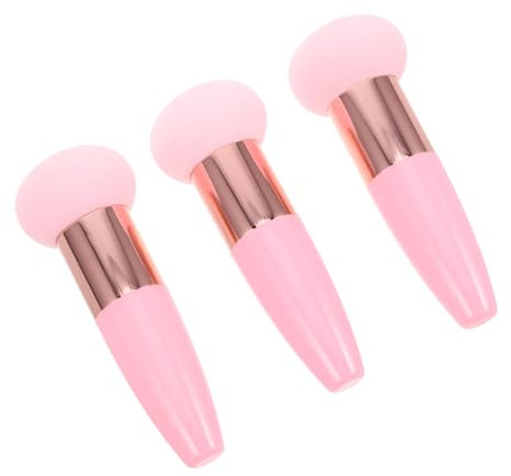 DEARMAMY 3pcs Mushroom Head Makeup Sponge Sponge Makeup with Handle for Powder Foundation Blush Application