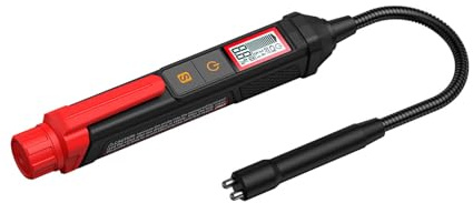 Testeur de liquide de frein avec alarme de rétroéclairage à trois couleurs, résistant à l'érosion, pour un test précis de l'huile, facile à transporter