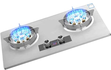 Gas Cookers,Double-sided Nine-chamber Fierce Fire Design,With Timing Function,5.2KW Rated Power,for Caravans Offices Camping(NG)