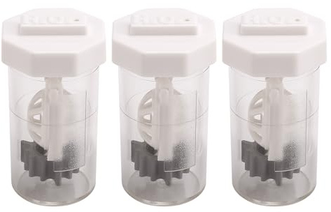 Jrudjsnhhty 3 Pieces Portable Hydrogen Peroxide Contact Lens Case Cleaner, Eye Scleral Contact Lens Stiff Clip Washer Machine