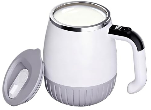Self Stirring Mug,Mixing Blending Tumbler with Lid | Automatic Magnetic Mixing Cup,for Tea Beverage Chocolate Cafe Home Kitchen Desk Camping Travel
