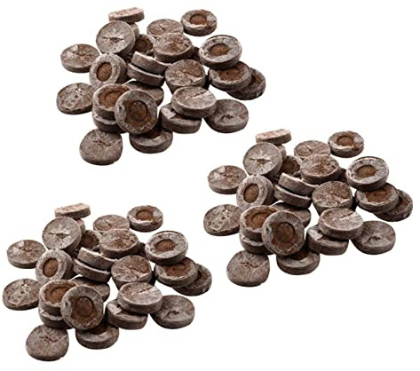 Janasiba 300 pezzi professionali di torba pellet pianta terreno blocco piantina plug plug giardino scuola