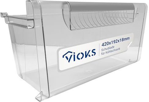 VIOKS Schublade für Kühl Gefrierkombination Ersatz für Neff 00449014 | Kühlschublade, für Kühlschrank Gefrierfach, Schale für Kühl und Gefriergeräte
