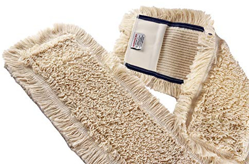 Baumwoll Wischmopp 80 cm Taschen aus Polyester Ersatz für Mop Klapphalter - Wischmoppbezug , für Versiegelung Reinigung von Bodenbeläge wie Laminat, Dielen, Fliesen, Feudel, Mop Ersatzbezug (5)