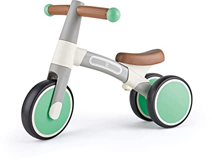 Hape - Triciclo Verde senza pedali | Balance Bike leggera a 3 ruote per migliorare l’equilibrio e le abilità motorie dei bambini dai 18 mesi