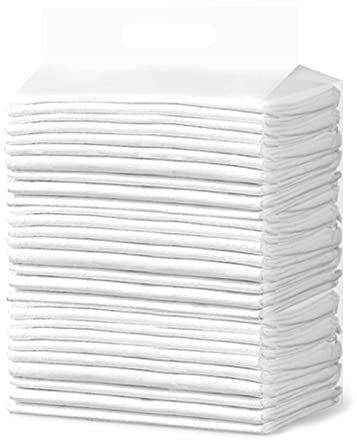 ZZSRJ 100 Stücke Absorbierende Haustierwindeln Hundetraining Windelkissen Einweg Windel Pad Boden Pad Hund Katze Reinigungswindel (Color : White, Größe : 33x45cm 100pcs)