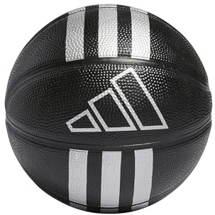 adidas Unisex 3-Stripes Rubber Mini Basketball Recreation Ball