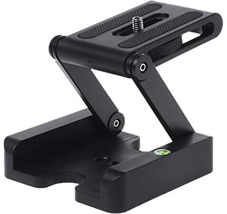 Flex Tilt Tripod Head Aluminum Alloy Folding Z Tilt Head Quick Release Plate Stand Mount Spirit Level for Phones Camera Accessories