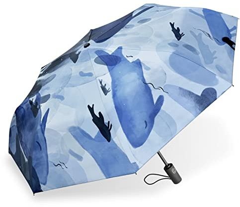 CUBY Regenschirm, Sonnenschirm Regenschirm, Freien Uv-Schutz Damen Automatik Faltschirm Winddicht Regenfest, Mini Umbrella Taschenschirme für Erwachsene und Kinder Reise Sonnenschirm