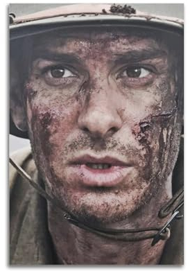 VZRSQZK Hacksaw Ridge Movie Poster Poster Decorative Painting Canvas Wall Posters And Art Picture Print Modern Family Bedroom Decor Posters 16x24inch(40x60cm)