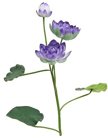 FUNOMOCYA Künstliche Lotusblume Dekoration Für Zuhause Und Geschäft Natürlich Wirkendes Lotus-Ornament Für Feste Und Fotos