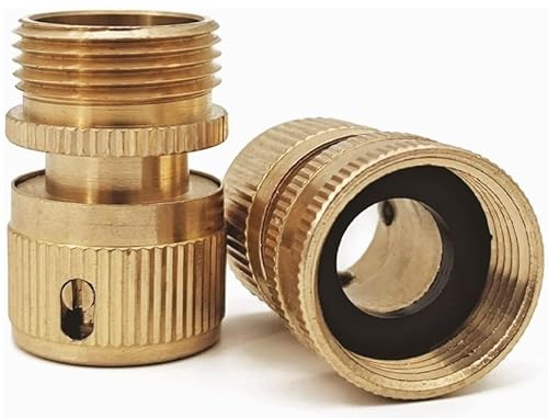 Replacement Solid Brass Threaded Hose Fittings for x Type or Expanding Hoses,3/4 bsp Male/Female Thread Fittings