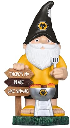 FOCO Officially Licensed Wolverhampton Wanderers FC BBQ Football Garden Gnome