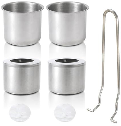 Zenlir Juego Quemadores Bioetanol Acero Inoxidable Etanol con Inserto Chimenea Fibra Vidrio para Interiores Y Exteriores