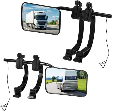 Specchietti da traino, specchietto per auto, roulotte con cinghie, camper