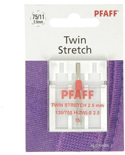 PFAFF Zwillingsnadel Twin 2,5mm 130/705H Stärke 75 Stretch Jersey