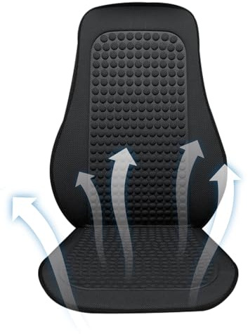 Coprisedili rinfrescanti per auto, 112 x 47 x 2 cm, tappetino traspirante e ventilato, anti-sudore, per sedile del conducente, sedia auto