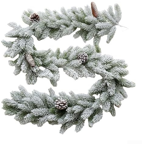 1,8 m Weihnachtsdekoration, Weihnachtsgirlande mit Beeren für Weihnachtsbaum, Haustür, Zuhause, Urlaubsdekoration