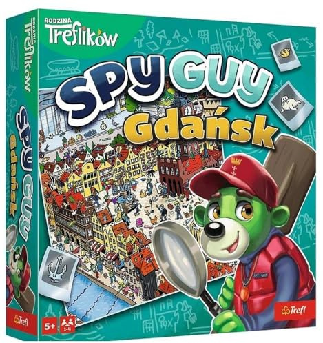 Trefl – Spy Guy Gda – kooperativt observationsspel med stadens sevärdheter, stor lekbräda, familjebrädspel för vuxna och barn från 5 år